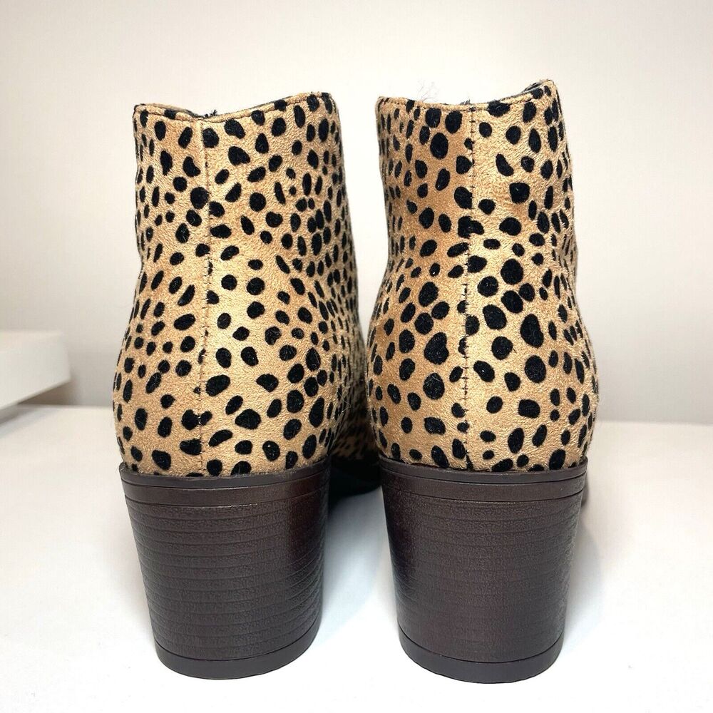 Pierre Dumas Bootie Animal Print Zipper Alicante Womens 9 Ankle Boots - Picture 5 of 11